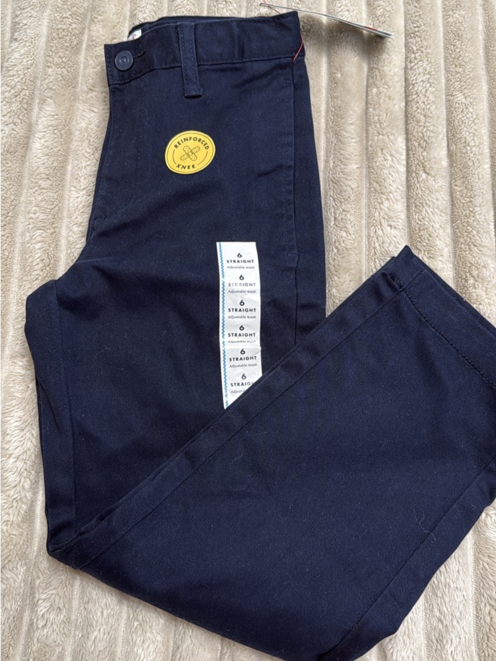 Navy Straight Leg chinos kids 6